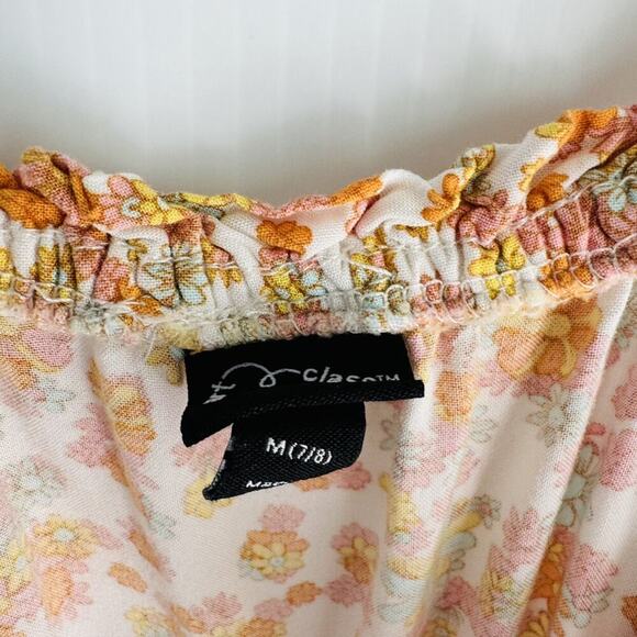 Art Class Boho Floral High Low Skort Style Dress - Picture 3 of 6